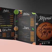 Diseño de Menú | GUAYOYO CAFE & BISTRO. Un progetto di Design di poster  di Alfoncina Sanchez - 01.08.2020