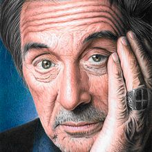 Al Pacino. Projekt z dziedziny  R, sunek, R, sunek ołówkiem, R, sunek realist i czn użytkownika Matheus Lima Macedo - 01.08.2020