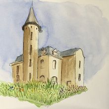 Mi Proyecto del curso: Dibujo arquitectónico con acuarela y tinta. Un proyecto de Bellas Artes de frantzonita - 03.08.2020