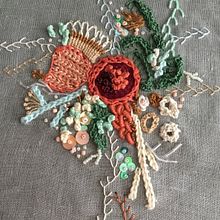 Mi Proyecto del curso: Técnicas avanzadas de bordado: puntadas y composiciones con volumen. Embroider project by Elisa Marqués Novo - 08.02.2020