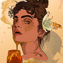Primera acuarela digital. Digital Drawing, Digital Illustration, Watercolor Painting, and Digital Painting project by lorcapoul - 08.02.2020