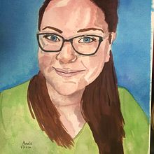 My project in Artistic Portrait with Watercolors course. Un proyecto de Pintura a la acuarela de Merle Bomba - 02.08.2020