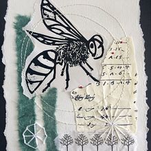 My project in Experimental Embroidery Techniques on Paper course. Collage, and Embroider project by Gretchen Buwalda - 08.03.2020
