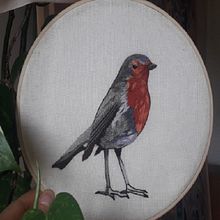 Mi petirrojo. Projekt z dziedziny  Haft użytkownika Sarah Moraes - 03.08.2020