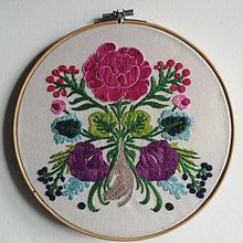 Mi Proyecto del curso: Técnica de bordado con paso atrás. Embroider project by Judith Hernández - 08.03.2020