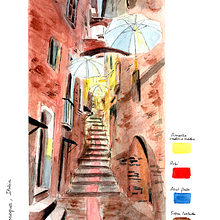 Mi Proyecto del curso: Dibujo arquitectónico con acuarela y tinta. Ilustração arquitetônica, Ilustração com tinta, e Pintura em aquarela projeto de Begoña Blázquez Parro - 03.08.2020