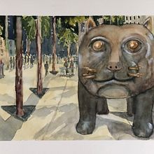 My project in Urban Landscapes in Watercolor course. Watercolor Painting project by Donna Rees - 08.03.2020