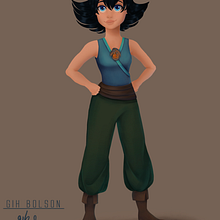 Meu projeto do curso: Pintura digital de personagens: ilustre com luz e cor. Un proyecto de Dibujo digital de Giovana Bolson - 03.08.2020