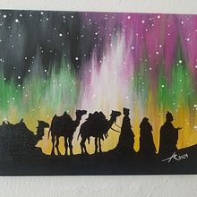 The 3 Kings Travel. Acr, lic Painting, Artistic Drawing, and Drawing project by Juancarlo Diaz Cintron - 08.03.2020
