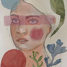 Mi Proyecto del curso: Retrato ilustrado en acuarela. Education project by vanegarroyo - 08.03.2020