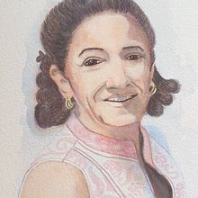 My project in Artistic Portrait with Watercolors course - "Maria Rosa" . % Eduardo Damasceno tarafından hazırlanan Sulubo, Ve a Resim projesi - 08.03.2020