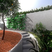 SketchUp: Jardim casa Vila Madalena. 3D, 3D Design, Architecture, Digital Architecture, 3D Modeling, L, and scape Architecture project by Guilherme Coblinski Tavares - 07.03.2016