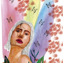 Retrato 2. Un progetto di Disegno di ritratti, Illustrazione tradizionale, Illustrazione digitale e Pittura ad acquerello di Silvina Yaffe - 04.08.2020