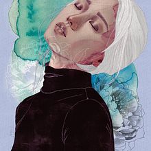 Mi Proyecto del curso: Retrato ilustrado con Procreate. Traditional illustration project by Lorena Morales Alcaide - 08.04.2020