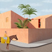 Mi Proyecto del curso: Representación gráfica de proyectos arquitectónicos. Projekt z dziedziny  Architektura, Projektowanie graficzne, Architektura wnętrz, Projektowanie wnętrz, Architektura krajobrazu,  Kolaż, Architektura c, frowa,  R i sunek architektoniczn użytkownika Diego Corimaita Miranda - 01.08.2020