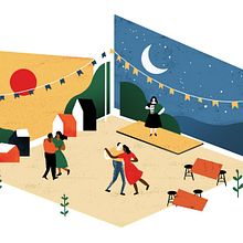aQuadra | Forrobodó. Un proyecto de Dirección de arte, Diseño editorial, Ilustración tradicional, Ilustración digital, Pintura digital, Stor y telling de Arielle Martins - 04.08.2020