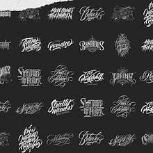 Logotypes & Lettering Collection Vol.1. Br, ing, Identit, Calligraph, Pencil Drawing, Logo Design, H, Lettering, Ink Illustration, Vector Illustration, Lettering, T, and pograph project by Eduardo Antonio Vázquez Gómez - 08.04.2020