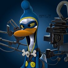 Mi Proyecto del curso:  Modelado profesional de personajes cartoon 3D (Concept art de Florian Satzinger). 3D, and 3D Modeling project by Gonzalo Caamaño Cella - 08.05.2020