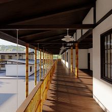 Orfanato Utopía. Un progetto di Modellazione 3D, Architettura e Interior design di Jael Segura - 05.08.2020