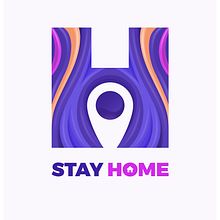 Stay Home!. Br, ing, Identit, Communication, Creativit, Digital Design, Traditional illustration, Digital Illustration, and Vector Illustration project by Maikel Martínez Pupo - 08.05.2020