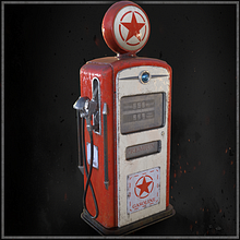 Mi Proyecto del curso: Creación de props realistas para videojuegos  "GasolineStation" por Victor Iglesias. 3D project by Victor Frontela - 08.06.2020