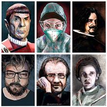 Ilustraciones en tiempos de cuarentena. Un progetto di Belle arti, Disegno, Disegno artistico, Disegno di ritratti, Disegno digitale, Illustrazione tradizionale, Illustrazione digitale, Pittura e Pittura digitale di José Andrés Gallardo - 06.08.2020