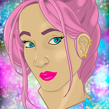 First digital piece I have done. “Blonde”. Desenho digital projeto de Jason Linder - 06.08.2020