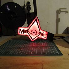 Mi primer proyecto Letrero led . Projekt z dziedziny  Projektowanie 3D użytkownika Daniel Hueitra - 07.08.2020