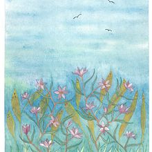Mi Proyecto del curso: Técnicas de acuarela en negativo para ilustración botánica. Watercolor Painting project by Sheila V. Alceda - 08.07.2020