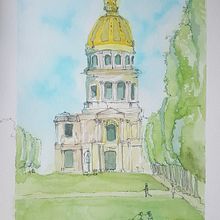 My project in Architectural Sketching with Watercolor and Ink course. Architectural Illustration project by ftolulope0 - 08.07.2020