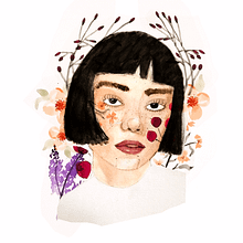 Mi Proyecto del curso: Retrato ilustrado en acuarela . Menggambar Potret proyek oleh Estefania Moreno - 08.07.2020