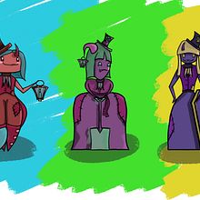 Las 3 Enterradoras Satánica ???. Un projet de Illustration numérique de nico_pardo - 08.08.2020
