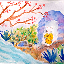 Mi Proyecto del curso: Ilustración en acuarela con influencia japonesa Ein Projekt aus dem Bereich Aquarellmalerei von leycate_22 - 08.08.2020