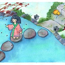 Mi Proyecto del curso: Ilustración en acuarela con influencia japonesa. Un progetto di Illustrazione tradizionale e Pittura ad acquerello di Ale Ortega - 08.08.2020