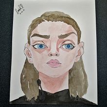 Retrato . Traditional illustration, and Watercolor Painting project by Larisa RP - 08.08.2020