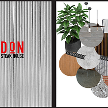  Mi Proyecto del curso: Diseño de interiores para restaurantes | DoN Steak House |. Interior Architecture project by SARAH TIO - 08.09.2020
