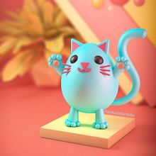 Mi Proyecto del curso: Introducción exprés al 3D: de cero a render con Cinema 4D. 3D, 3D Design, Poster Design, 3D Character Design, and 3D Modeling project by tuli pen - 04.25.2020