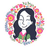 Meu projeto do curso: Retrato ilustrado com elementos botânicos. Een project van Digitale tekening van Marilia Bispo - 10.08.2020