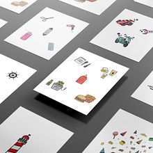 Colección pegatinas . Design grafic & Ilustrație tradițională de Pedro Valles Gambín - 08.10.2020