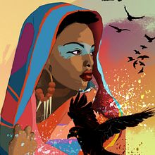 Mi Proyecto del curso: Técnicas de ilustración con acuarela digital - Black Birds. Un progetto di Illustrazione digitale di andrey Sá - 10.08.2020