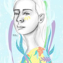 Mi Proyecto del curso: Retrato con lápiz, técnicas de color y Photoshop. Desenho a lápis e Ilustração tradicional projeto de Andrés Caro - 09.10.2020