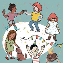 Personajes y acciones para libros de texto. Een project van  Tekening, Traditionele illustratie, Digitale illustratie y Kinderillustratie van Marina Muñoz García - 11.02.2020