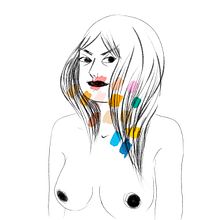 Chicas a color. Un progetto di Illustrazione tradizionale e Illustrazione digitale di Marina Muñoz García - 11.04.2018