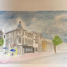 Cafe Added, Watercolor . Un proyecto de Pintura a la acuarela de Kristen Bastis - 11.08.2020