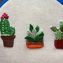 Cactus y Arcoiris Ein Projekt aus dem Bereich Stickerei von Bianca Gonzalez Sosa - 11.08.2020