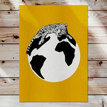 Leopardo. Un proyecto de Decoración de interiores, Dibujo, Dibujo artístico, Dibujo realista, Diseño, Diseño de carteles e Ilustración tradicional de María José Andúgar - 12.08.2020