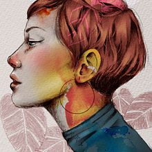 Mi Proyecto del curso: Retrato ilustrado con Procreate. Un proyecto de Ilustración tradicional de María Vila Ruiz - 12.08.2020