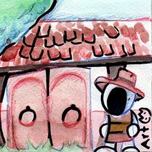 Astroanuta Mexicano: Ilustración en acuarela con influencia japonesa. Ilustração tradicional, Desenho, e Pintura em aquarela projeto de A- Caraveo - 29.08.2021