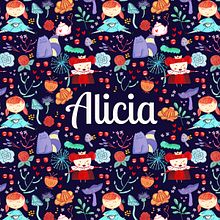 Mi Proyecto del curso: Diseño de patrones ilustrados "Alicia". Projekt z dziedziny Projektowanie graficzne, Trad, c, jna ilustracja i Pattern design użytkownika Agustina Speroni - 14.08.2020