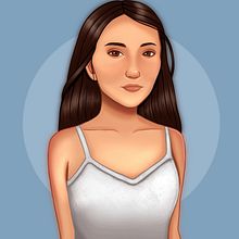 My project in Female Character Portraits in Procreate course. Un progetto di Disegno digitale di kmr4 - 14.08.2020